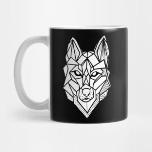 Geometric Husky Hand Drawn Clip Art Gift For Husky Lovers Inktober 2019 Mug